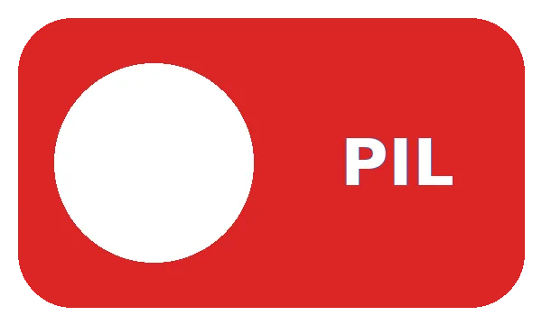 The logo with its blue background changed to red, corners still transparent